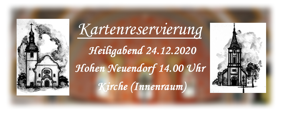 Kartenreservierung Kirchengemeinde Hohen Neuendorf-Stolpe